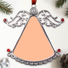 Peach Fuzz 2024 Metal Angel With Crystal Ornament by dressshop