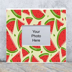 Cute Watermelon Seamless Pattern White Wall Photo Frame 5  X 7  by Grandong