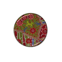 Authentic Aboriginal Art - Connections Hat Clip Ball Marker (10 Pack) by hogartharts