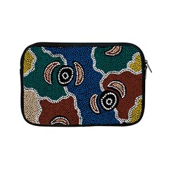 Authentic Aboriginal Art - Riverside Dreaming Apple Ipad Mini Zipper Cases by hogartharts