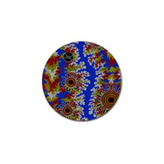 Authentic Aboriginal Art - Waterholes (corella) Golf Ball Marker (10 Pack) by hogartharts