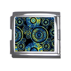 Authentic Aboriginal Art - Circles (paisley Art) Mega Link Italian Charm (18mm) by hogartharts