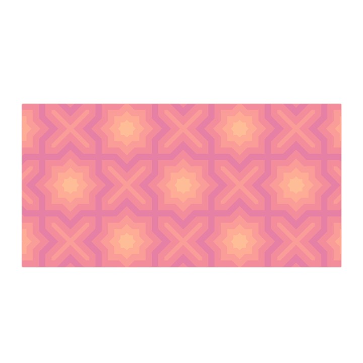 Fuzzy Peach Aurora Pink Stars Satin Wrap 35  x 70 