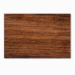 Brown Wooden Texture Postcards 5  X 7  (pkg Of 10) by nateshop