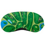 Golf Course Par Golf Course Green Sleep Mask Front