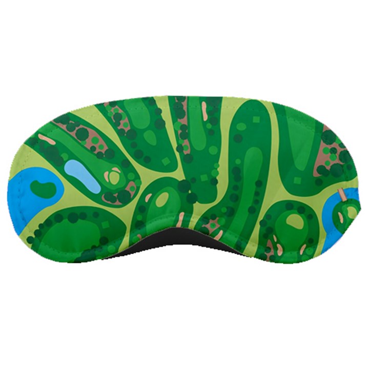 Golf Course Par Golf Course Green Sleep Mask