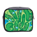 Golf Course Par Golf Course Green Mini Toiletries Bag (Two Sides) Back