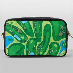 Golf Course Par Golf Course Green Toiletries Bag (one Side) by Cemarart