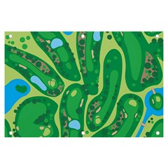 Golf Course Par Golf Course Green Banner And Sign 6  X 4  by Cemarart