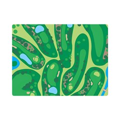 Golf Course Par Golf Course Green Premium Plush Fleece Blanket (mini) by Cemarart