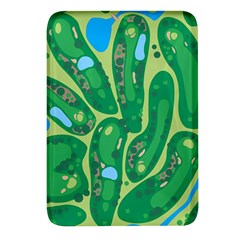 Golf Course Par Golf Course Green Rectangular Glass Fridge Magnet (4 Pack) by Cemarart