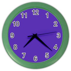 Ultra Violet Purple Color Wall Clock by bruzer