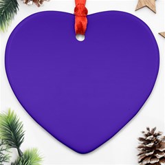 Ultra Violet Purple Heart Ornament (two Sides) by bruzer