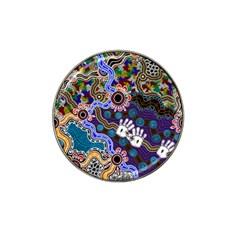 Authentic Aboriginal Art - Discovering Your Dreams Hat Clip Ball Marker (10 Pack) by hogartharts