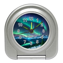 Aurora Borealis Travel Alarm Clock by Ndabl3x