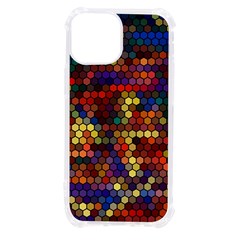 Hexagon Honeycomb Pattern Design Iphone 13 Mini Tpu Uv Print Case by Ndabl3x