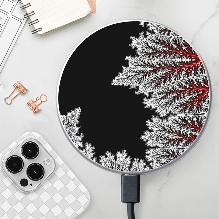 Abstract Complex Fractal Math Wireless Fast Charger(White)