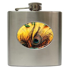 Art Paint Landscape Mountain Hip Flask (6 Oz) by Cemarart