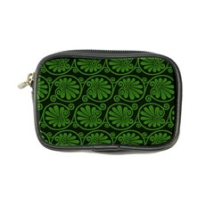 Green Floral Pattern Floral Greek Ornaments Coin Purse by nateshop