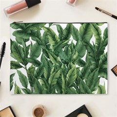 Tropical Leaves Cosmetic Bag (xl) by goljakoff