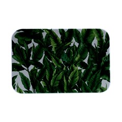 Tropical Leaves Open Lid Metal Box (silver)   by goljakoff