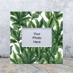 Tropical Leaves White Box Photo Frame 4  X 6  by goljakoff