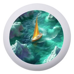 Seascape Boat Sailing Dento Box With Mirror by Cemarart