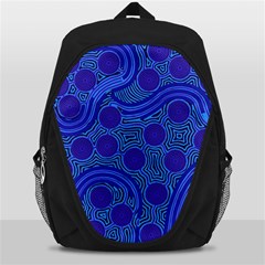 Authentic Aboriginal Art - Rivers Around Us Backpack Bag by hogartharts