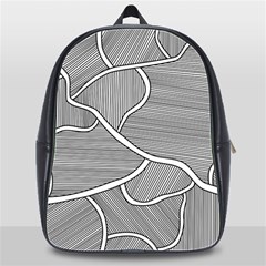 Authentic Aboriginal Art - Farm-lands3 School Bag (xl) by hogartharts