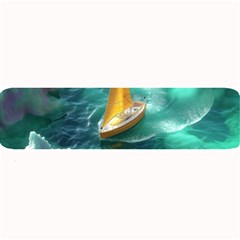 Seascape Boat Sailing Large Bar Mat by Cemarart