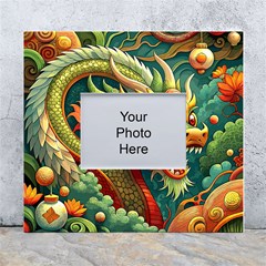 Chinese New Year – Year Of The Dragon White Wall Photo Frame 5  X 7  by Valentinaart