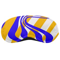 Print Pattern Warp Lines Sleep Mask by Cemarart