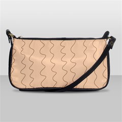 Lines Pattern Wiggly Minimal Print Shoulder Clutch Bag by Cemarart