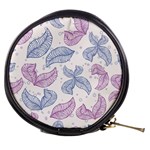 Leaves Line Art Background Mini Makeup Bag Front