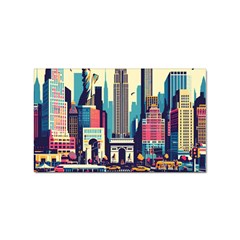 Skyscrapers City Usa Sticker Rectangular (100 Pack) by Cemarart