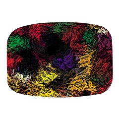 Abstract Painting Colorful Mini Square Pill Box by Cemarart