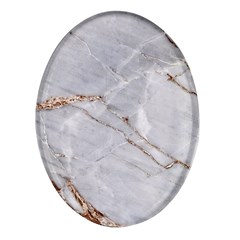 Gray Light Marble Stone Texture Background Oval Glass Fridge Magnet (4 Pack) by Cemarart