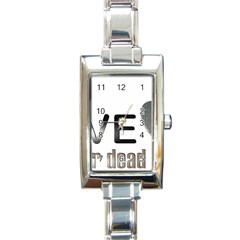 Leaf Leaf Rectangle Italian Charm Watch by eswaachmad2024