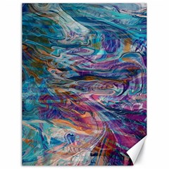 Abstarct Cobalt Waves Canvas 18  X 24  by kaleidomarblingart