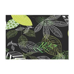 Leaves Floral Pattern Nature Crystal Sticker (a4) by Cemarart