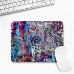 Layered Waves Small Mousepad by kaleidomarblingart