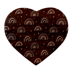 Wallpaper Pattern Rainbow Heart Wood Jewelry Box by Maspions