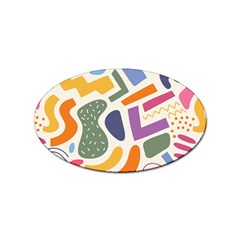 Abstract Pattern Background Sticker Oval (10 Pack) by Maspions