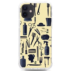 Elegant Hairdresser Pattern Cream Iphone 12/12 Pro Tpu Uv Print Case by TetiBright