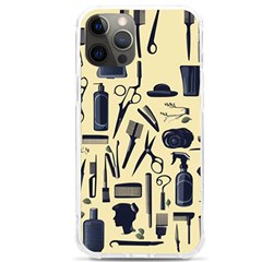 Elegant Hairdresser Pattern Cream Iphone 12 Pro Max Tpu Uv Print Case by TetiBright