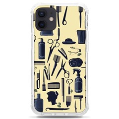 Elegant Hairdresser Pattern Cream Iphone 12 Mini Tpu Uv Print Case	 by TetiBright