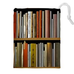 Book Nook Books Bookshelves Comfortable Cozy Literature Library Study Reading Reader Reading Nook Ro Drawstring Pouch (4xl) by Maspions