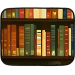 Books Bookshelves Library Fantasy Apothecary Book Nook Literature Study Two Sides Fleece Blanket (Mini) 35 x27  Blanket Front