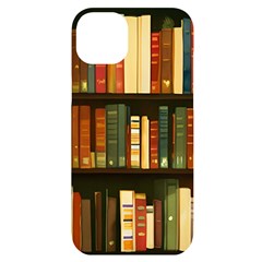 Books Bookshelves Library Fantasy Apothecary Book Nook Literature Study Iphone 14 Plus Black Uv Print Case by Grandong