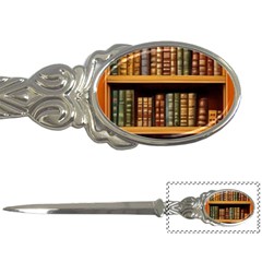 Room Interior Library Books Bookshelves Reading Literature Study Fiction Old Manor Book Nook Reading Letter Opener by Grandong